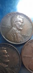 Coins one cent usa 1944s .1944D και 1944 Αν θέλετε να δείτε όλες τις αγγελίες μου.πατηστε κάτω από το όνομα μου ευχαριστώ για τον χρόνο σας 