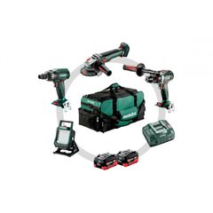 Combo Set 4.3.2 Μπαταρίας 18V BS 18 LTX BL I + SSW 18 LTX 400 BL + WB 18 LT BL 11-125 Q + BSA 18 LED 4000 (2x10.0Ah) - 18V - 20V - METABO (#685209000)