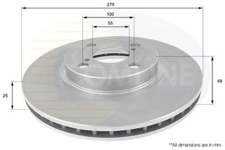 ΕΠΙΧΡΙΣΜΕΝΗ ΔΙΣΚΟΠΛΑΚΑ ΕΜΠΡΟΣΘ.TOYOTA COMLINE ADC01114V