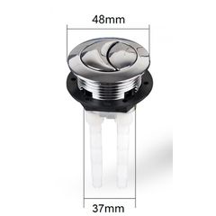 ΜΠΟΥΤΟΝ ΠΑΤΗΤΟ ΔΙΠΛΗΣ ΡΟΗΣ 48Χ37mm INTER CERAMIC ICSP S116M37/ICSP S0037