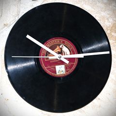  Ρολόι τοίχου Δίσκος Σελακ selac από παλιό δίσκο γραμμοφώνου του 1930 της His master`s voice - Made in England Paul Whiteman