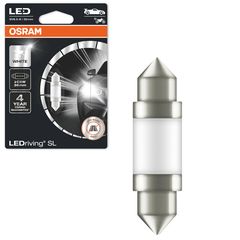 Λάμπα Led Σωληνωτή 36mm C5W SV8.5-8 12volt 0.6 watt 6000k Osram 6418DWP-01B 1 Τεμάχιο