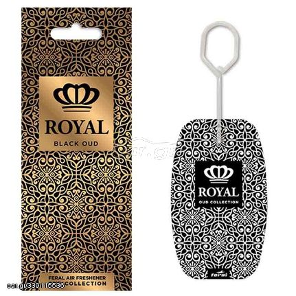 Αρωματικό Αυτοκινήτου Κρεμαστό Feral Royal Collection Black Oud