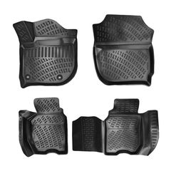 Πατάκια Σκαφάκια 3D Από Λάστιχο TPE Για Honda Jazz 2013-2020/ Honda Fit 2013- Rizline 4 Τεμάχια Μαύρα