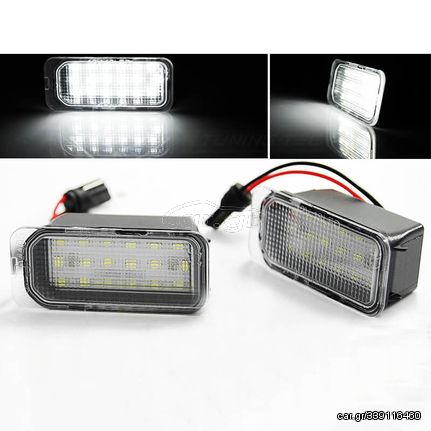 Led Φαναράκια Πινακίδας Για Ford C-Max, Grand C-Max, S-Max, Focus, Fiesta, Mondeo, Galaxy Ζευγάρι 2 Τεμάχια