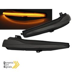 Φλας Καθρέπτη Για Mercedes C-Class W205 / E-Class W213 / S-Class W222 Dynamic Led Smoke 2 Τεμάχια