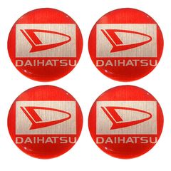 Αυτοκόλλητα Κέντρου Ζαντών Daihatsu Από Σμάλτο 60mm Set 4 Τεμάχια