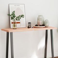 vidaXL Επιφάνεια Τραπεζιού 120x60x(2-6)εκ Ακατέργαστο Μασίφ Ξύλο Δρυός