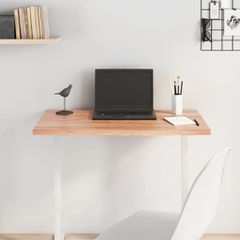 vidaXL Επιφάνεια Τραπεζιού Αν. Καφέ 80x50x2 εκ. Επεξ. Μασίφ Ξύλο Δρυός