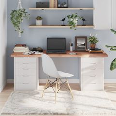 vidaXL Επιφ Τραπεζιού Αν Καφέ 180x40x(2-4)εκ. Επεξ. Μασίφ Ξύλο Δρυός
