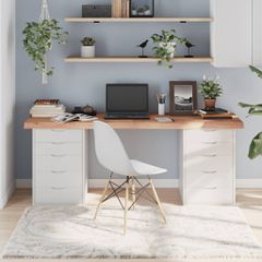 vidaXL Επιφ Τραπεζιού Αν Καφέ 180x60x(2-6)εκ. Επεξ. Μασίφ Ξύλο Δρυός