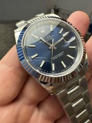 Rolex datejust 41mm new edition V4 superclone blue dial oyster bracelet 126334