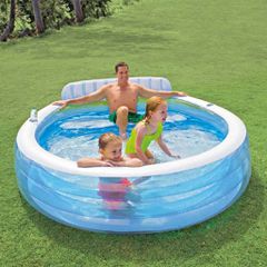 Intex Πισίνα Φουσκωτή Swim Center Family Lounge Pool 57190NP