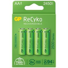 4 x Επαναφορτιζόμενες Μπαταρίες AA / R6 GP ReCyko 2500 Series Ni-MH 2450mAh