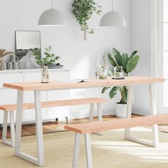 vidaXL Επιφάνεια Τραπεζιού 180x60x(2-6) εκ. Ακατέργαστο Μασίφ Ξύλο