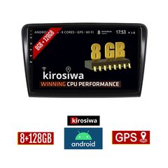 KIROSIWA 8GB + 128GB SKODA SUPERB (2008 - 2015) Android οθόνη αυτοκίνητου με GPS WI-FI (ηχοσύστημα αφής 10" ιντσών Youtube Playstore MP3 USB Radio Bluetooth Mirrorlink DSP Apple Carplay Android A