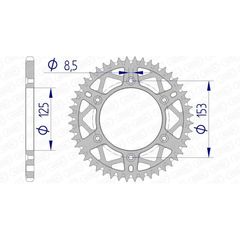 Γραναζι Πισω Αλουμινιου Ultra Light 11212 - 520 | Afam