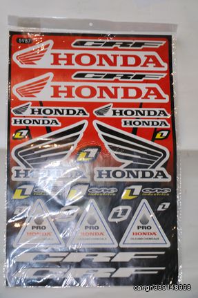 Αυτοκόλλητα μοτο club Honda Vynil Stickers ΒΒ147 διάσταση σελίδας 42cm X28cm