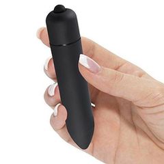 Μικρός Λεπτός μαύρος δονητής Naughty Toys 9εκ