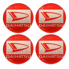 Αυτοκόλλητα Κέντρου Ζαντών Daihatsu Από Σμάλτο 55mm Set 4 Τεμάχια