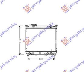 Ψυγείο 1,6 16V+A/C (42,5x49) (ΠΑΡ.Σ/Ο) Α/Τ / SUZUKI VITARA 2D 89-98 / 1770056B10 - 1 Τεμ