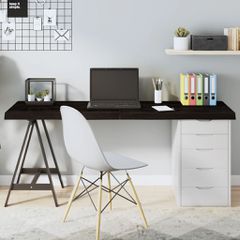 vidaXL Επιφάνεια Τραπεζιού Σκούρο Καφέ 160x40x(2-6)εκ Επεξ. Μασίφ Δρυς