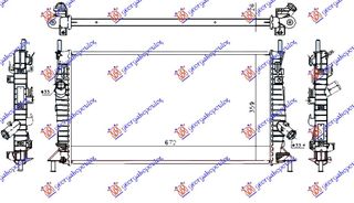 Ψυγείου Για ΟΛΑ Βενζίνη Μ/Α +/-AC(67x37,2) (Valeo CLASSIC) / VOLVO C30 07-10 / 1305492 - 1 Τεμ