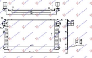 Ψυγείο Intercooler 2.0-2.2 D4D-2.2 D (670x414x24) / TOYOTA RAV 4 12-16 / 17940-26022 - 1 Τεμ