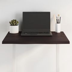 vidaXL Επιφ Τραπεζιού Σκ Καφέ 60x40x2εκ. Επ Μασίφ Ξύλο Δρυός Live Edge