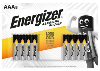 Energizer Power Αλκαλικές Μπαταρίες AAA LR03 1.5V 8τμχ