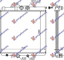 Ψυγείο 1.4i 8V  -A/C (38x40) / PEUGEOT 307 01-05 / 1330.99 - 1 Τεμ