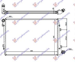 Ψυγείο ΒΟΗΘΗΤΙΚΟ 2.0 TSi Βενζίνη (215x190x26) / VW NEW BEETLE 11-16 / 1K0121251AL - 1 Τεμ