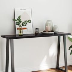 vidaXL Επιφ Τραπεζιού Αν Καφέ 140x40x(2-4)εκ.Ακατέργ. Μασίφ Ξύλο Δρυός