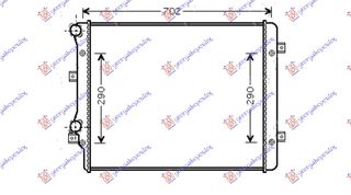 Ψυγείο 1.6-2.0 TDi Πετρέλαιο (650x450) (MAHLE BEHR) / VW JETTA 10-14 / 1K0121251N - 1 Τεμ