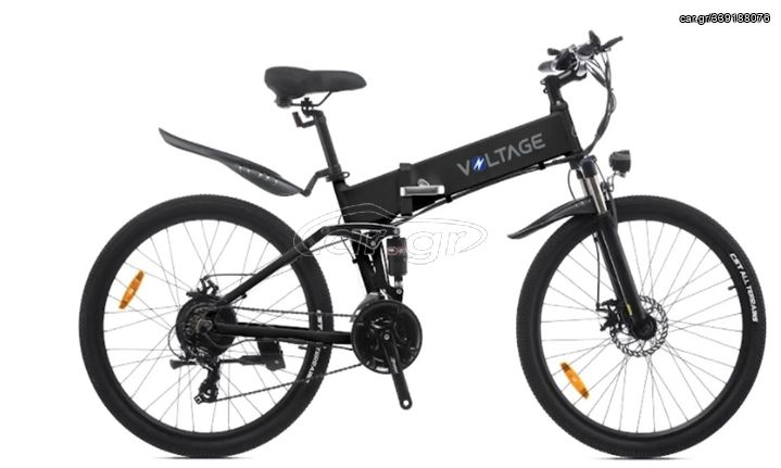 Ποδήλατο ηλεκτρικά ποδήλατα '23 Voltage 26 Folding 10Ah/60Nm Full Susp Black