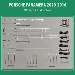 MEGASOUND - DIQ AMBIENT PORSCHE PANAMERA mod.2010-2016 (Digital iQ Ambient Light for Porsche Panamera mod.2010-2016, 20 Lights)