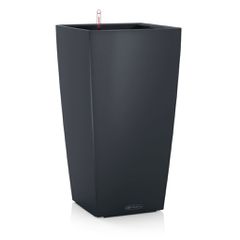 LECHUZA Γλάστρα CUBICO Color 22 ALL-IN-ONE Σκούρο Γκρι