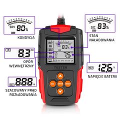 Qoltec ΕΛΕΓΚΤΗΣ ΜΠΑΤΑΡΙΩΝ 12/24v ΜΕ ΦΟΡΤΙΟ 3Ah-200Ah