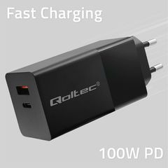 GaN 100w USB Type C Fast ΦΟΡΤΙΣΤΗΣ (2 USB)