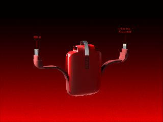 TAU Powerbank - Mars Red / Electronics-thumb-1