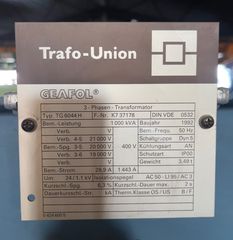 Γεννήτρια 1992 ΜΕΤΑΣΧΗΜΑΤΙΣΤΕΣ ΜΕΣΗΣ ΤΑΣΗΣ 1000KVA-thumb-1