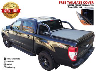 Ρολό αλουμινίου σε μαύρο matt (PAINT-006) Ford Ranger 2012+ 2016+ 2020+