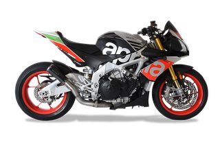 Hp Corse Εξάτμιση Τελικό GP07 SATIN Black  S.Steel APRILIA TUONO V4-R RSV-4 2017-2018