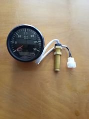 Στροφόμετρο Αναλογικό με Ωρόμετρο για Πετρελαιομηχανές Diesel 12V-24V 3000 RPM