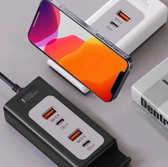 65w USB Type C Fast ΦΟΡΤΙΣΤΗΣ (4 USB), 2x 32w pd,2x QC3