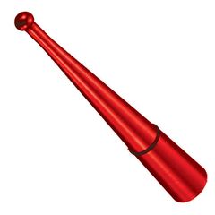 Κεραία Οροφής Αυτοκινήτου Αλουμινίου Κόκκινη Κωνική Με Αντάπτορες 9cm 1 Τεμάχιο - 14046