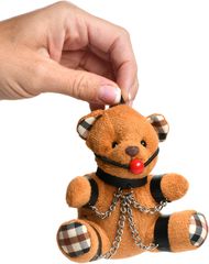 GAGGED TEDDY BEAR KEYCHAIN-thumb-1