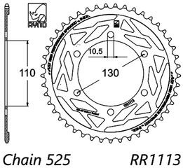 σετ αλυσιδογραναζα RYNO YA-557 YAMAHA MT-09 MTN850 AQ 14-20