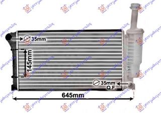 Ψυγείο 1.1-1.2i 8V +A/C (55x31.7)(Μ/ΠΑΓΟ / FIAT PANDA 03-14 / 51779915 - 1 Τεμ