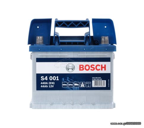 BOSCH 0092S40010 ΜΠΑΤΑΡΙΑ S4 BLUE LINE (44Ah/440A) ΔΕΞ. 207x175x175